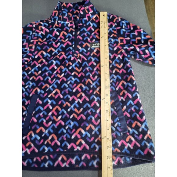 Eddie Bauer Youth Girls Quest Fleece 1/4 Zip Pullover Medium 10/12 Mock Neck - Picture 9 of 11
